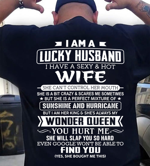 I AM A LUCKY HUSBAND I HAVE A SEXY & HOT WIFE  - FROM WIFE - NINA00 (SKU12-316-00)