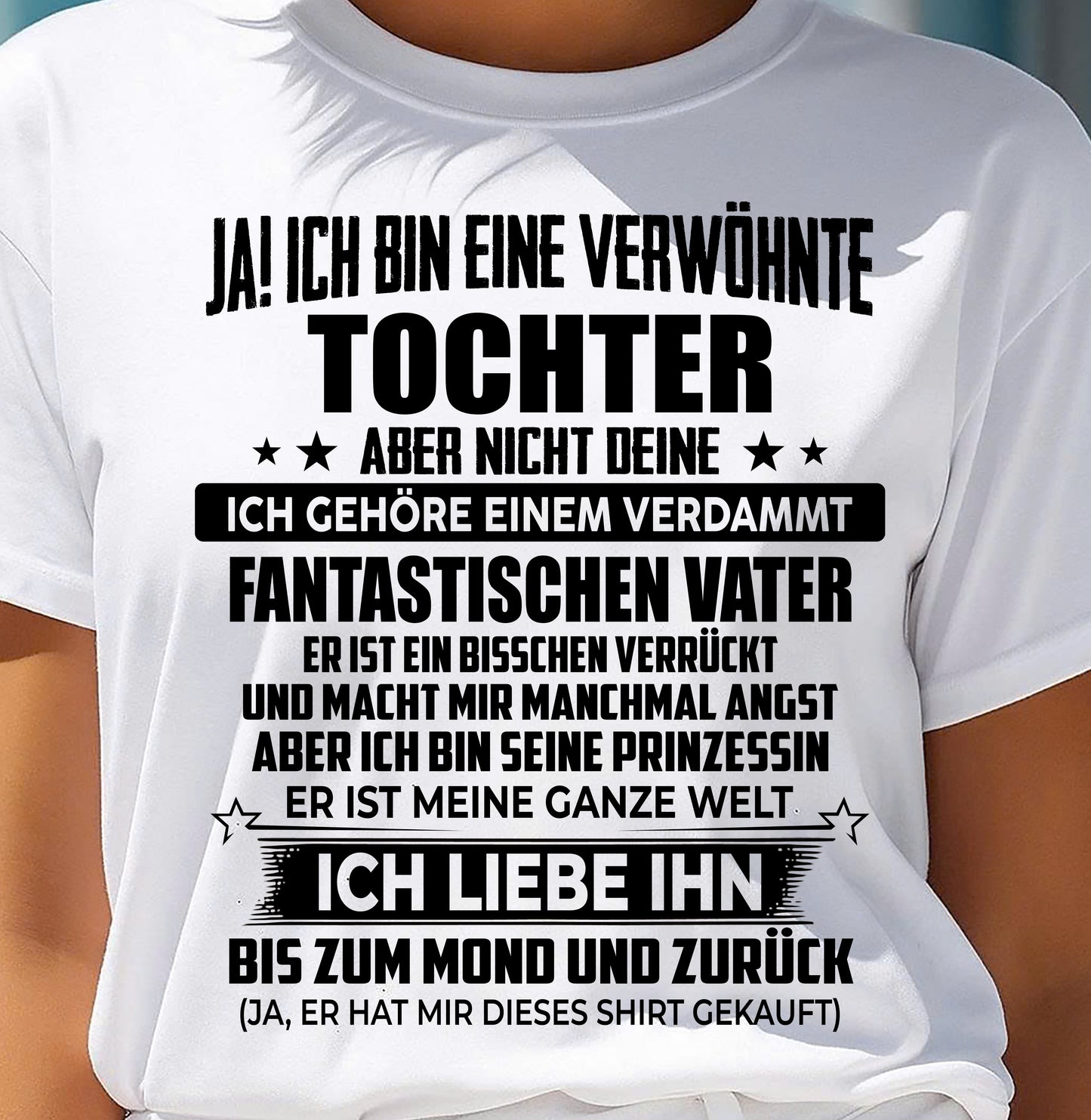 ICH GEHÖRE EINEM VERDAMMT FANTASTISCHEN VATER - Perfektes Geschenk für deine Tochter - GER/NINA00 (SKU2606-188-00)