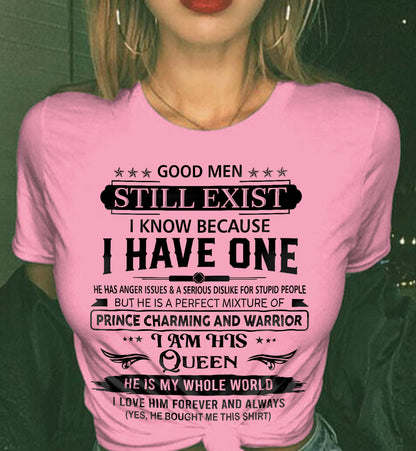 GOOD MEN STILL EXIST I KNOW BECAUSE I HAVE ONE - FROM HUSBAND - NINA00 (SKU12-307-00)