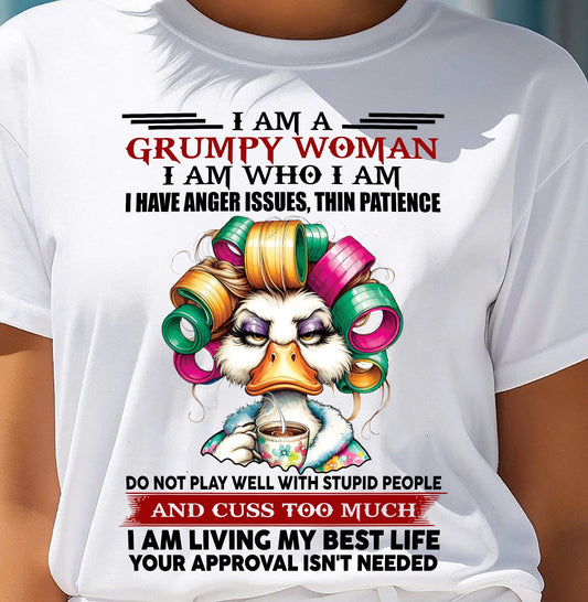 GRUMPY WOMAN - BIRTHDAY SHIRT FOR WOMEN - FMA / NINA00 (SKU26T-01-22-00)
