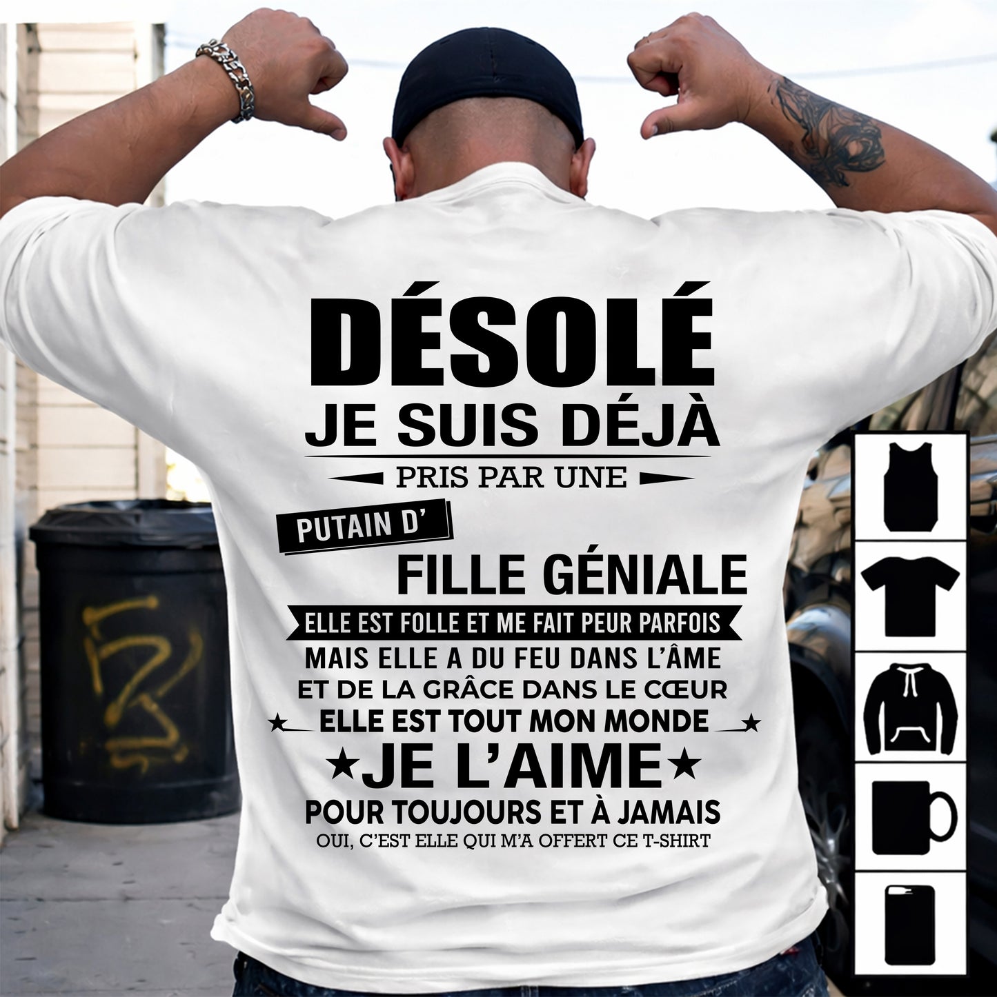 DÉSOLÉ, JE SUIS DÉJÀ PRIS PAR UNE FILLE VRAIMENT GÉNIALE – DE LA PART DE MA FEMME - FR00/NINA00 (SKU2606-112-00)