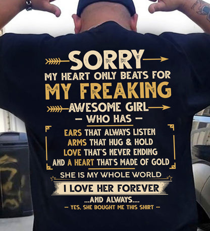 AWESOME GIRL WHO HAS EARS THAT ALWAYS LISTEN ARMS THAT HUG & HOLD - FROM WIFE - NINA00 (SKU2602-125-00)