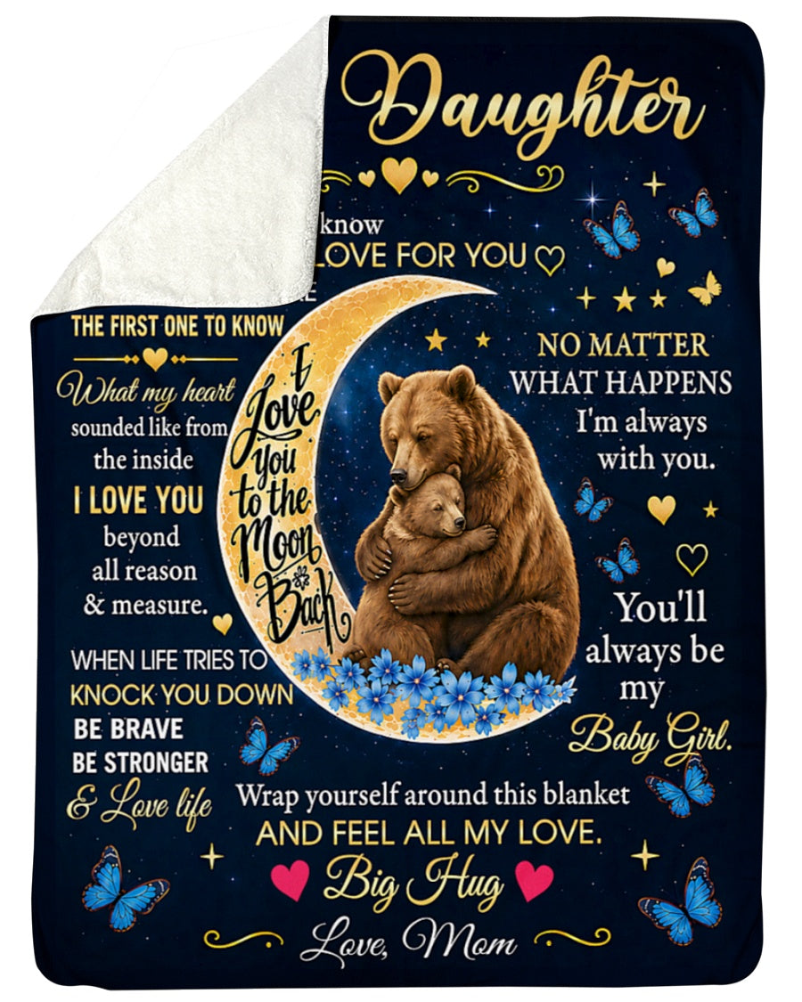 Special Gift For Your Daughter Blanket - From Mom (SKU2606-99)