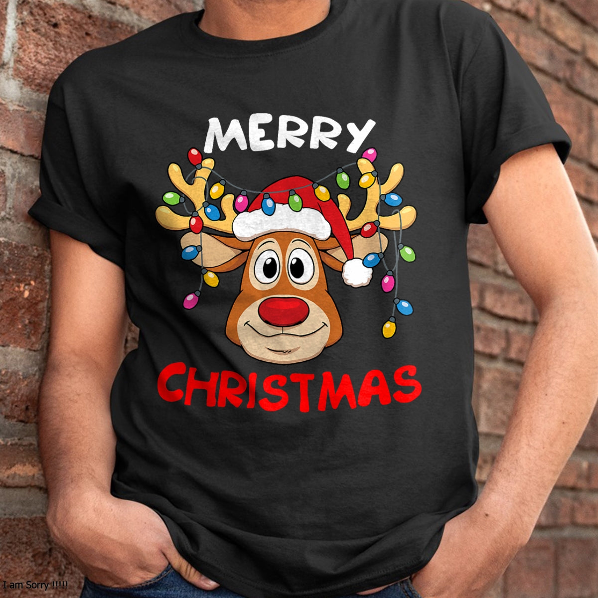 Merry Christmas Reindeer Xmas Family Men Women T-Shirt - Christmas Unisex T-Shirt/Hoodie/Sweatshirt - NINA00
