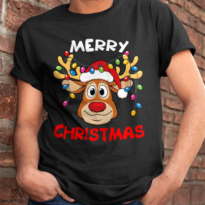 Merry Christmas Reindeer Xmas Family Men Women T-Shirt - Christmas Unisex T-Shirt/Hoodie/Sweatshirt - NINA00