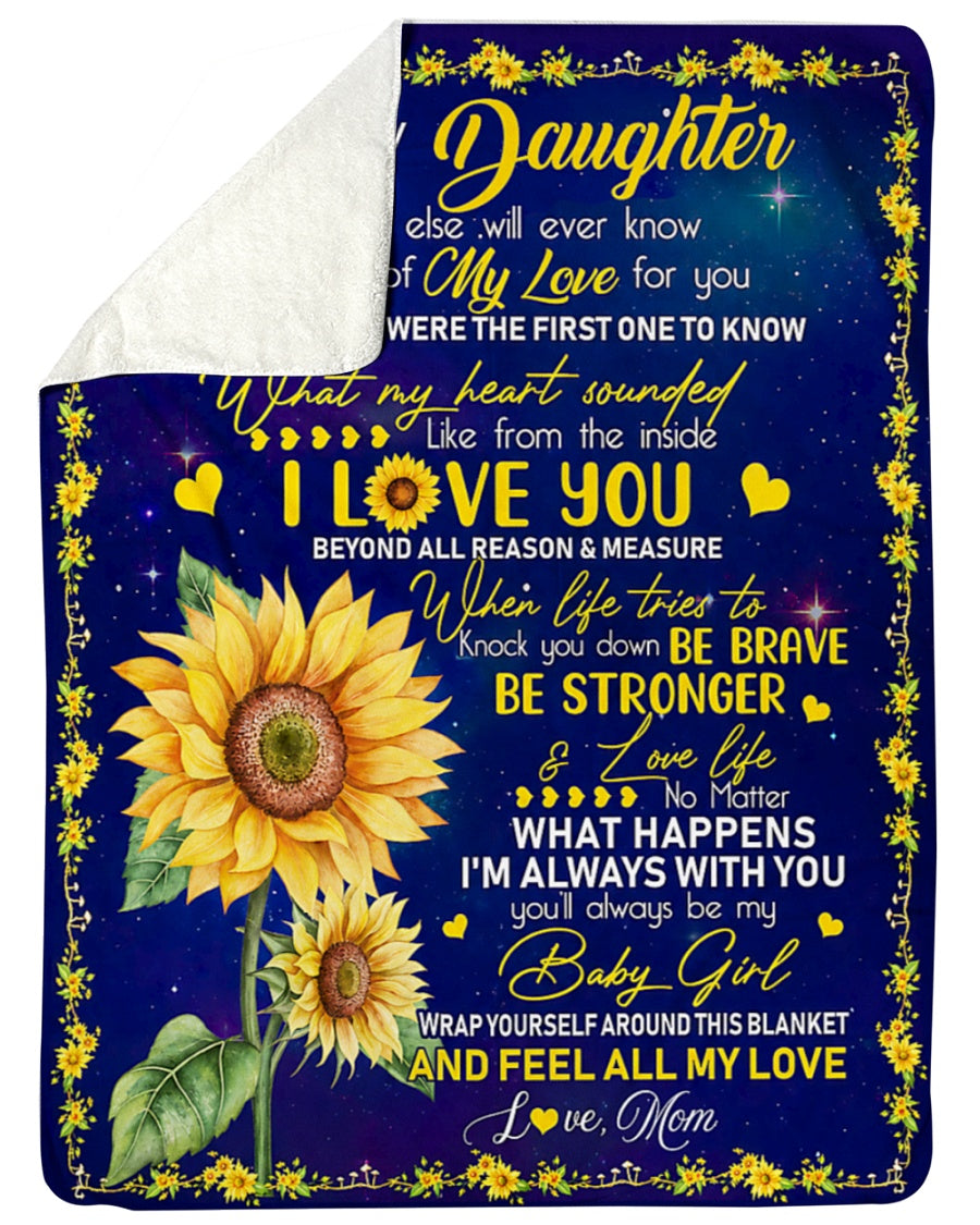 Special Gift For Your Daughter Blanket - From Mom (SKU2607-87)