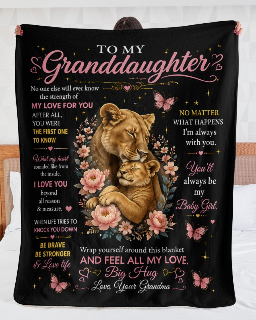 Special Gift For Your Granddaughter Blanket - From Grandma (SKU2608-122)