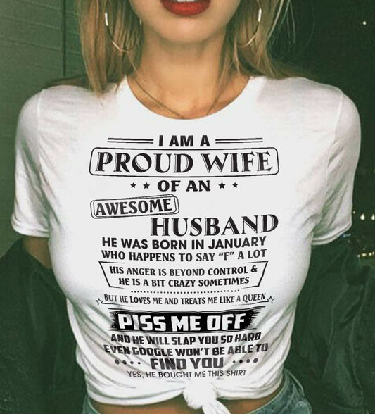 JANUARY - HE WILL SLAP YOU SO HARD EVEN GOOGLE WON’T BE ABLE TO FIND YOU - FROM HUSBAND - NINA01 (SKU2602-81-01)
