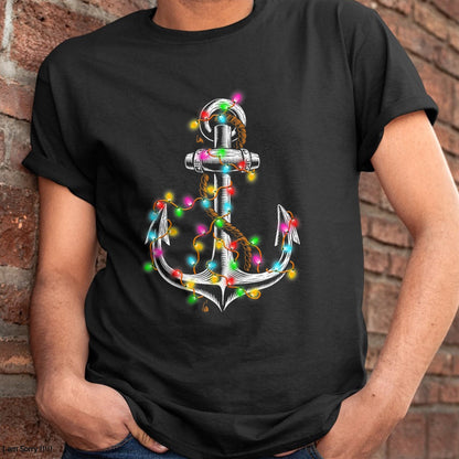 Christmas Lights Boating Sailing Cruise Boat Gifts T-Shirt - Christmas Unisex T-Shirt/Hoodie/Sweatshirt - NINA00
