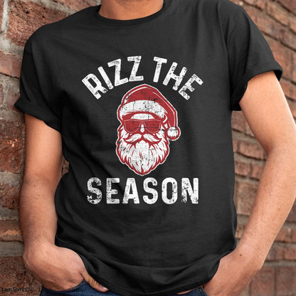 Christmas Shirts for Family, Funny christmas shirts, Christmas Unisex T-Shirt/Hoodie/Sweatshirt HLT00 - Rizz The Season Funny Christmas Rizzmas Santa Claus Rizzler T-Shirt