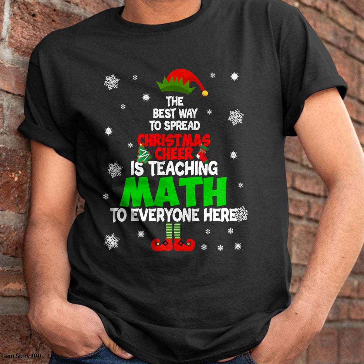 Christmas Shirts for Family, Funny christmas shirts, Christmas Unisex T-Shirt/Hoodie/Sweatshirt HLT00 - The Best Way to Spread Christmas Cheer Is Teaching Math T-Shirt
