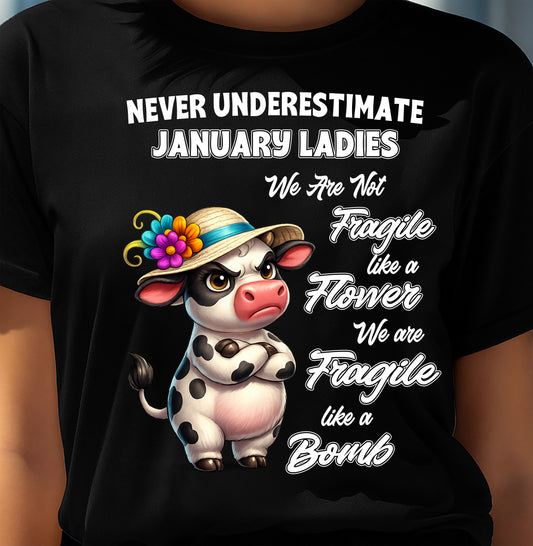 JANUARY - WE ARE NOT FRAGILE LIKE A FLOWER WE ARE FRAGILE LIKE A BOMB - FMA - NINA01 (SKU2605-18-01)