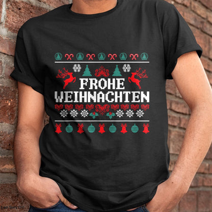 Frohe Weihnachten German Merry Christmas Holidays Germany T-Shirt - Christmas Unisex T-Shirt/Hoodie/Sweatshirt - NINA00