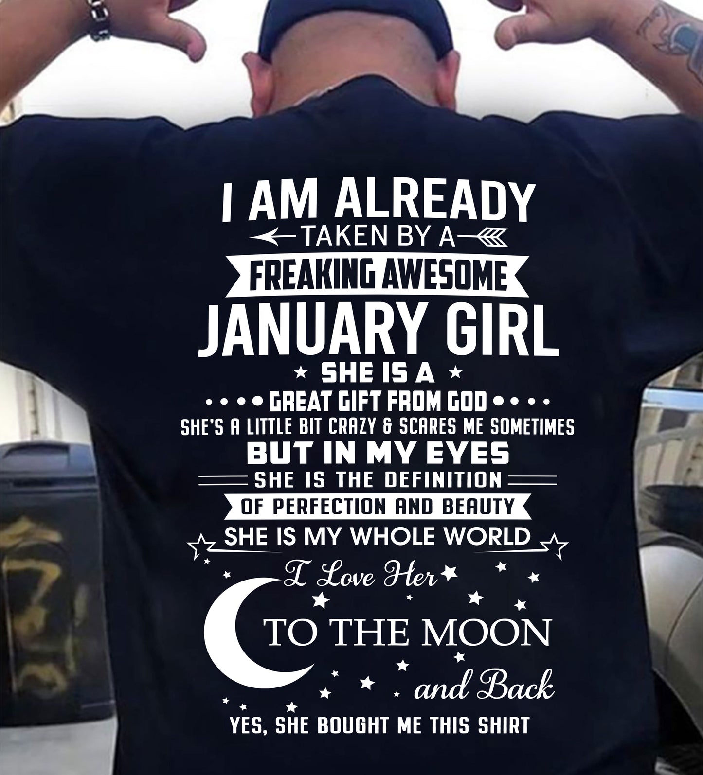 JANUARY - SHE IS MY WHOLE WORLD I LOVE HER TO THE MOON AND BACK - FROM WIFE - NINA01 (SKU2602-71-01)