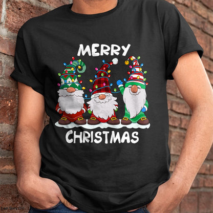 Merry Christmas Gnomes Xmas Family Men Women T-Shirt - Christmas Unisex T-Shirt/Hoodie/Sweatshirt - NINA00