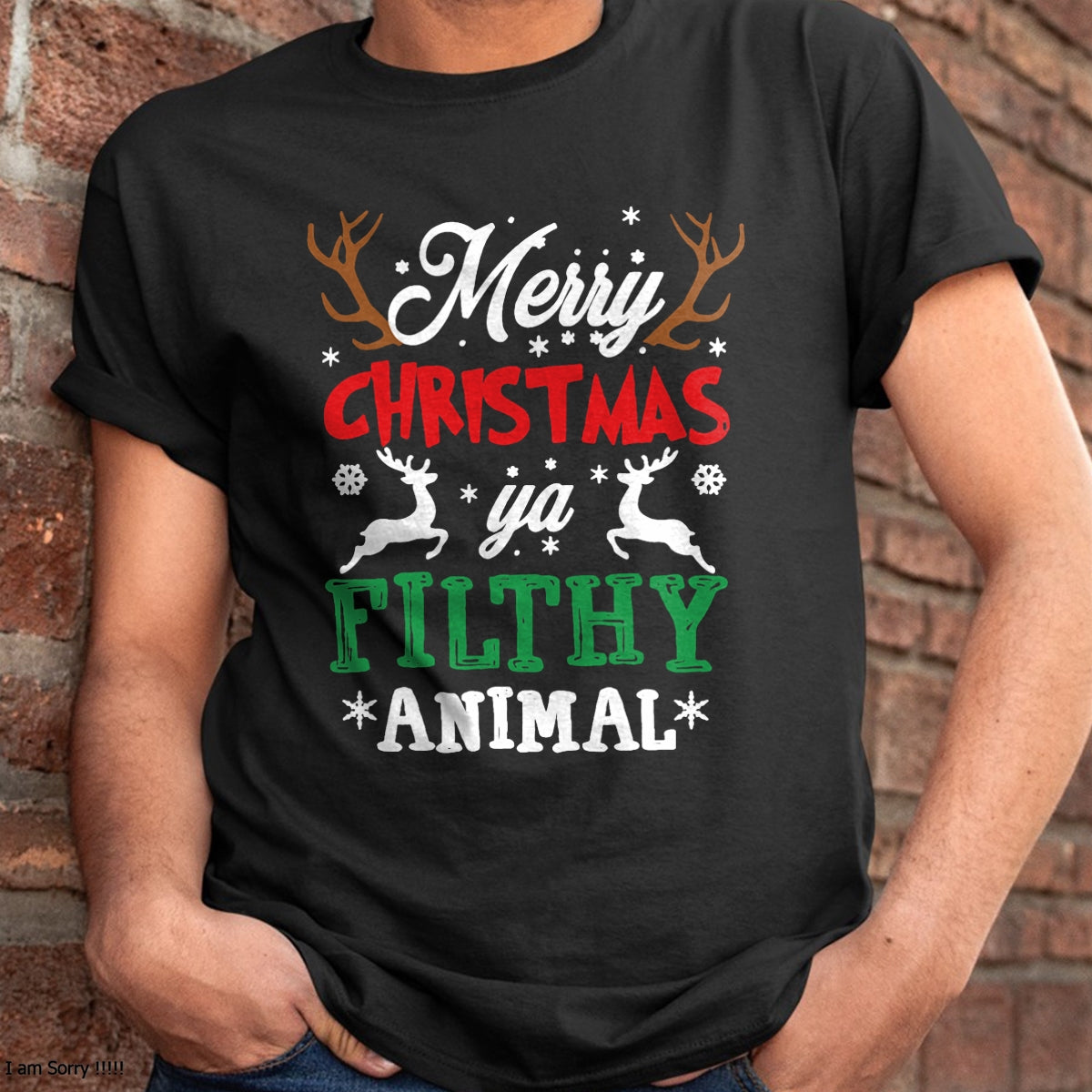 Merry Christmas Animal Filthy Ya Xmas Pajama T-Shirt - Christmas Unisex T-Shirt/Hoodie/Sweatshirt - NINA00