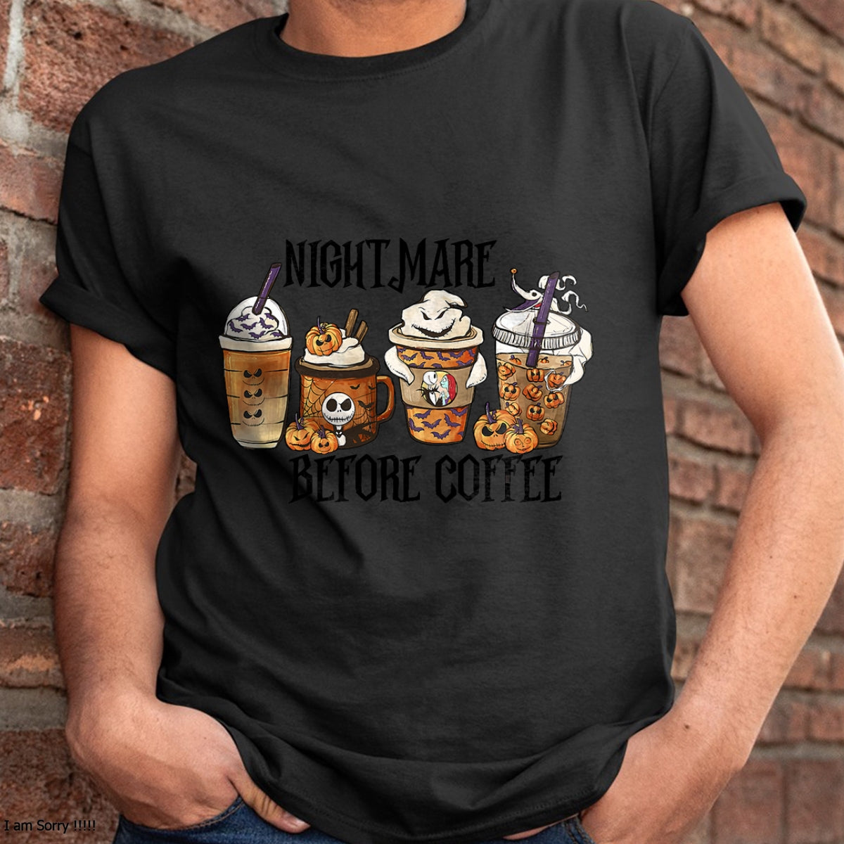 Nightmare Before Coffee Pumpkin Spice Halloween Costume T-Shirt - Christmas Unisex T-Shirt/Hoodie/Sweatshirt - NINA00