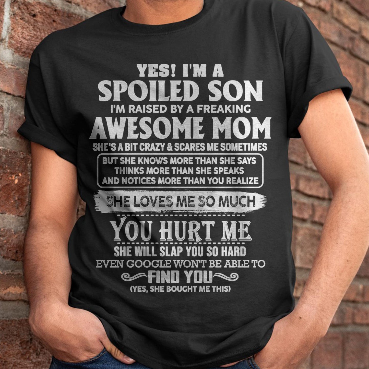 Awesome Mom - Perfect Gift For Your Spoiled Son From Mom - NINA00 (SKU05-47-00)