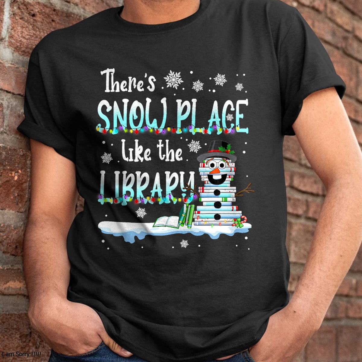 Librarian There's NINA Place Like The Library Christmas NINA T-Shirt - Christmas Unisex T-Shirt/Hoodie/Sweatshirt - NINA00