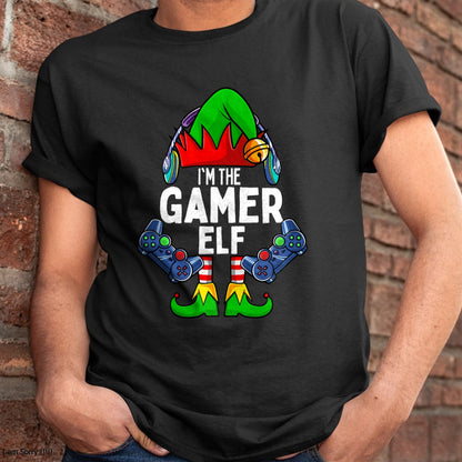 Gamer Elf Matching Family Christmas T-Shirt - Christmas Unisex T-Shirt/Hoodie/Sweatshirt - NINA00