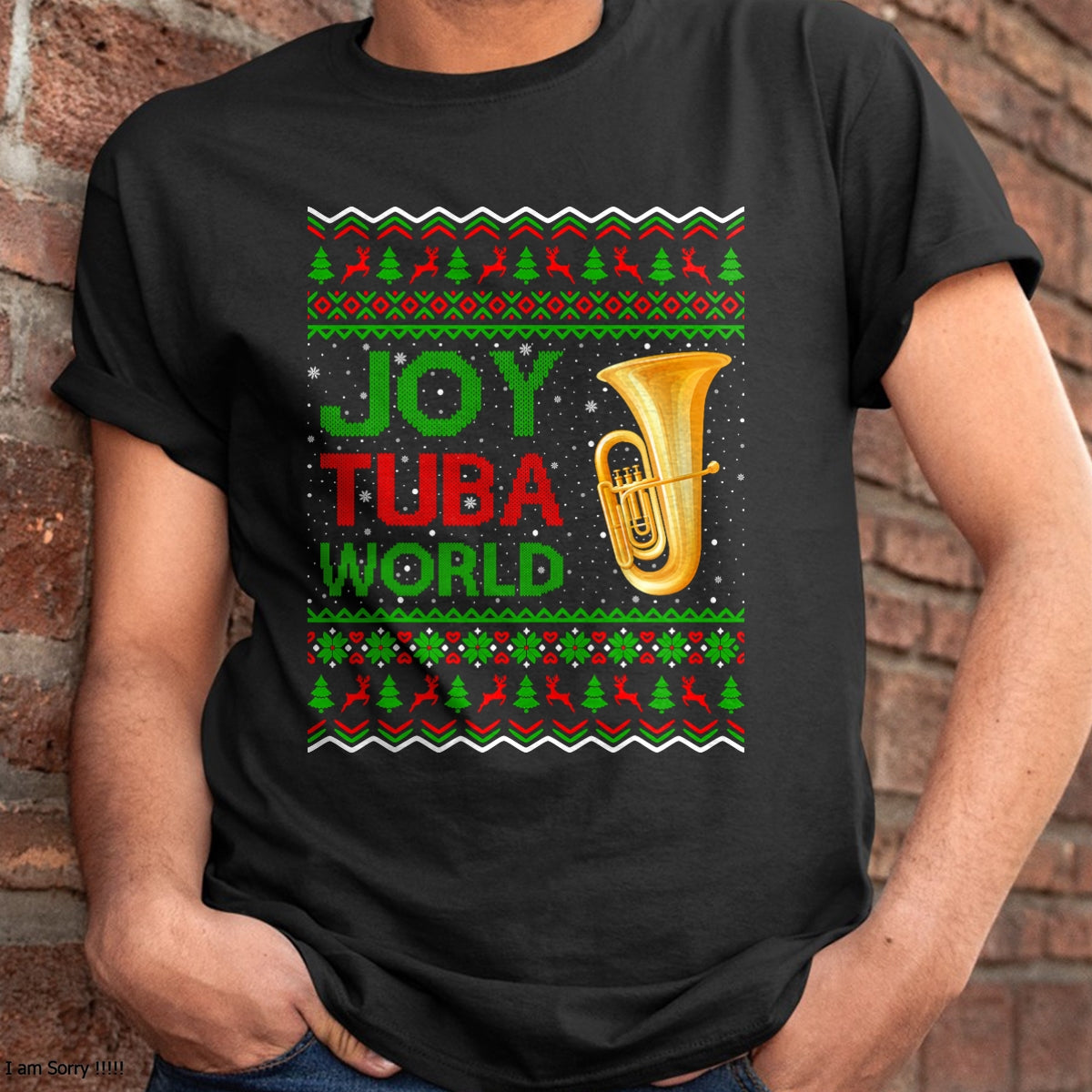 Joy Tuba World Music Lover Xmas Gift Ugly Tuba Christmas T-Shirt - Christmas Unisex T-Shirt/Hoodie/Sweatshirt - NINA00