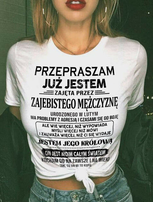 Luty - Świetny chłopak urodzony w lutym - Wyjątkowy prezent dla Twojej dziewczyny - POL/NINA02 (SKU05-57-02)