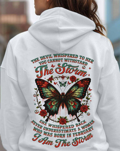 The Devil Whispered to Her – I Am the Storm February Woman Shirt - NINA02 FMA (SKU10-72-02)