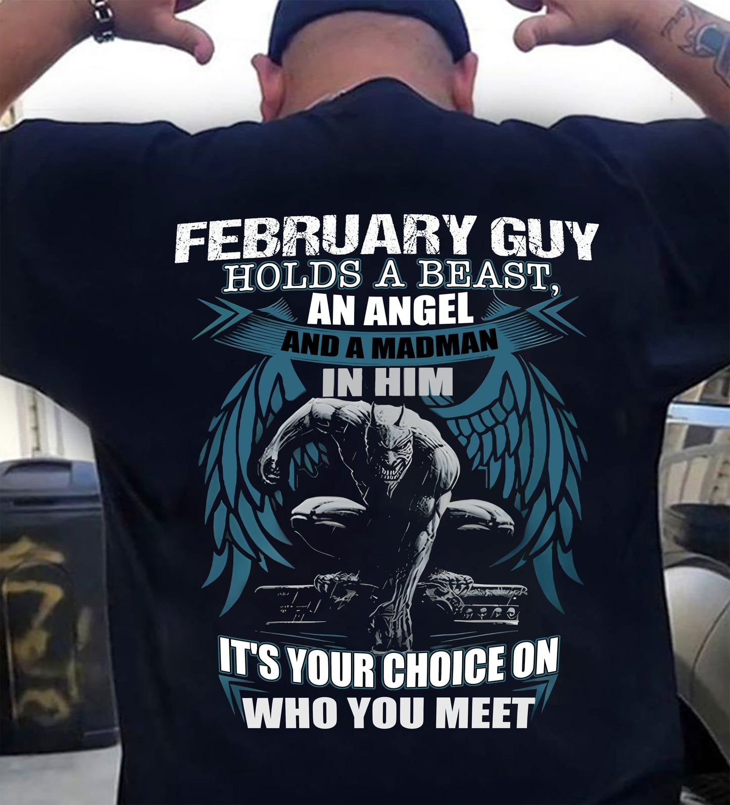 FEBRUARY - IT'S YOUR CHOICE ON WHO YOU MEET - MAN TEE - NINA02 (SKU26T-01-47-02)