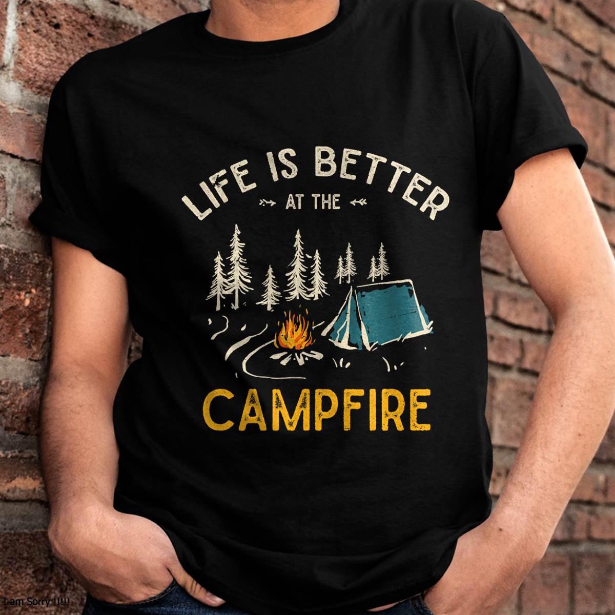 Life Is Better At The Camfire, Funny Camper Camping T-Shirt