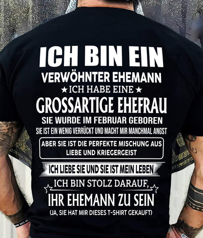 FEBRUAR – FANTASTISCHE FRAU – PERFEKTES GESCHENK FÜR IHREN EHEMANN – DE - NINA02 (SKU2605-295-02)