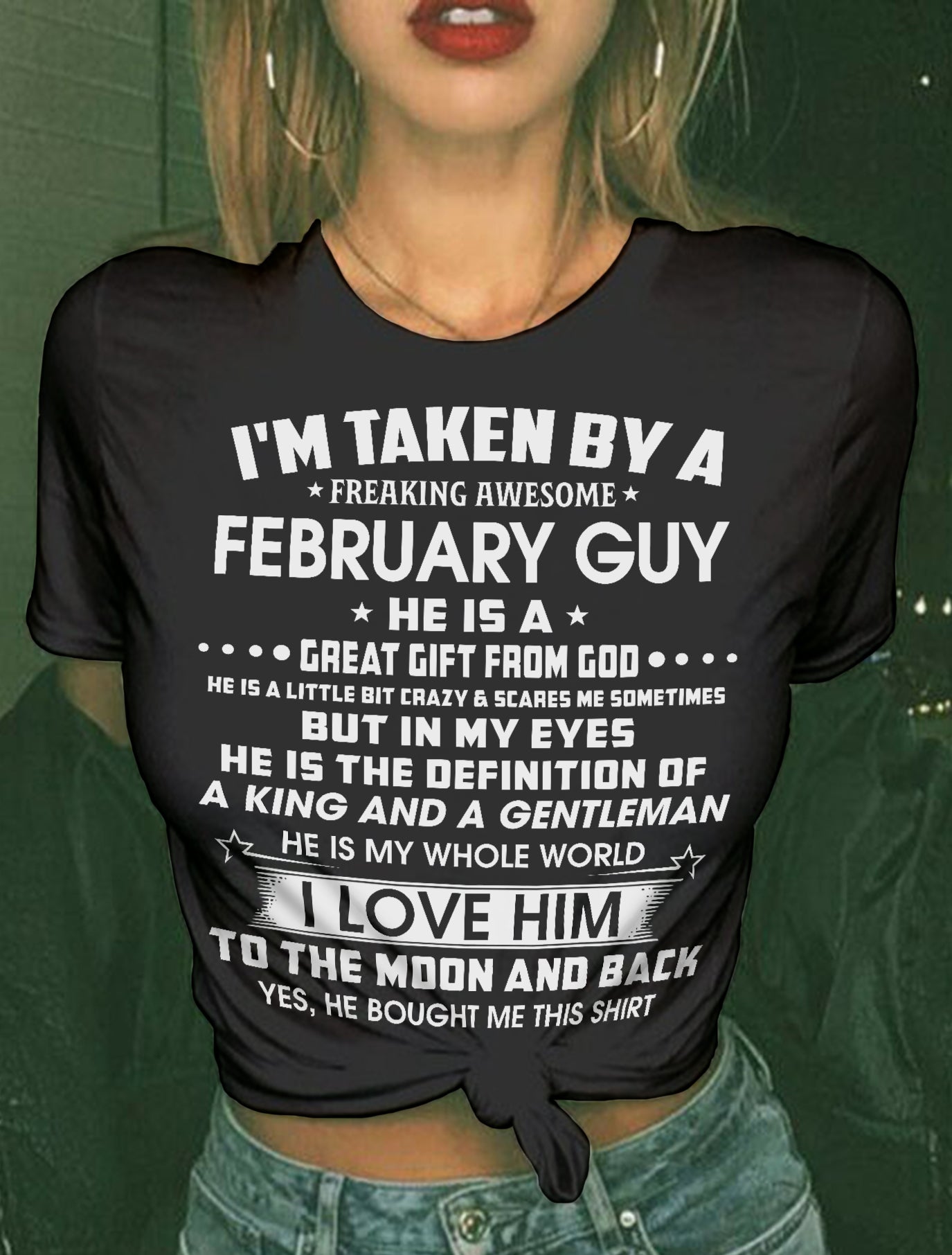 FEBRUARY - IN MY EYES HE IS THE DEFINITION OF A KING AND A GENTLEMAN - FROM HUSBAND - NINA02 (SKU26T-01301-02)