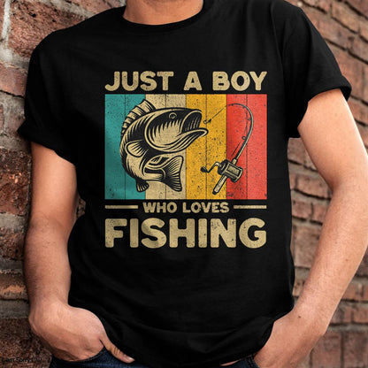 Funny Vintage Fishing Jokes Fisherman Bass Fish T-Shirt