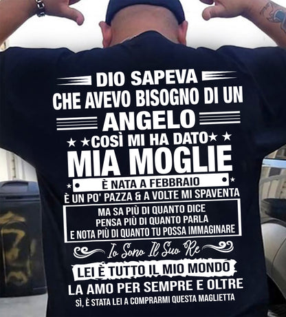 FEBBRAIO - LEI È TUTTO IL MIO MONDO - regalo perfetto per tuo marito - ITA/NINA02 (SKU2606-248-02)