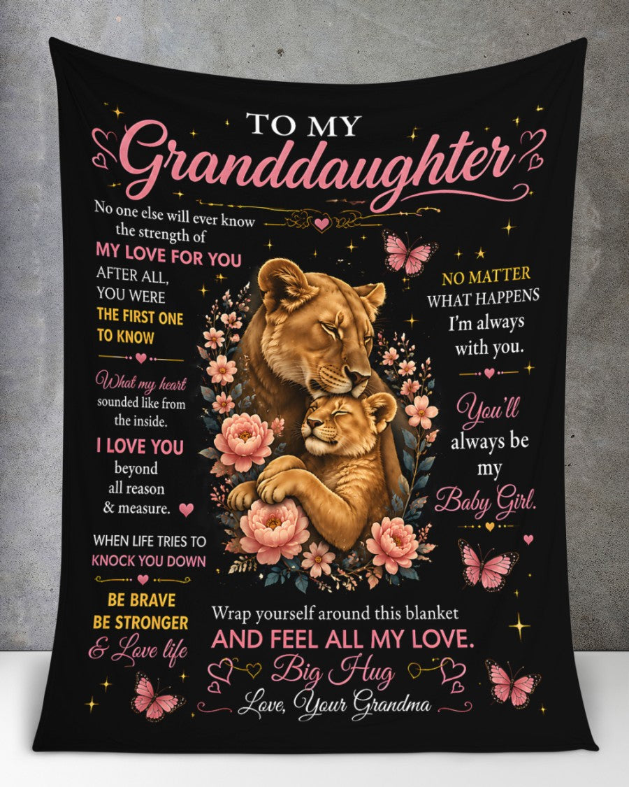 Special Gift For Your Granddaughter Blanket - From Grandma (SKU2608-122)