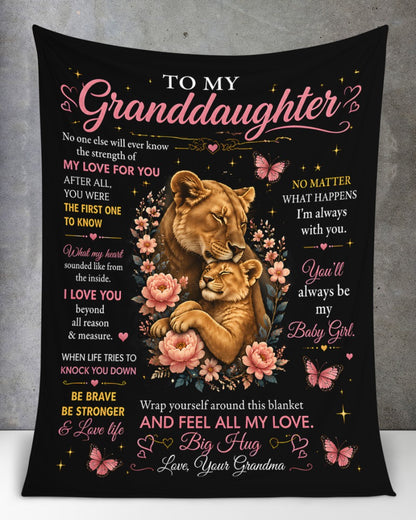 Special Gift For Your Granddaughter Blanket - From Grandma (SKU2608-122)