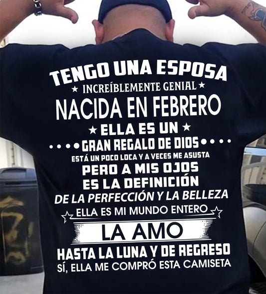 FEBRERO - TENGO UNA ESPOSA INCREÍBLEMENTE GENIAL - Regalo especial para tu novio o esposo - NINA02 (SKU2605-286-02)