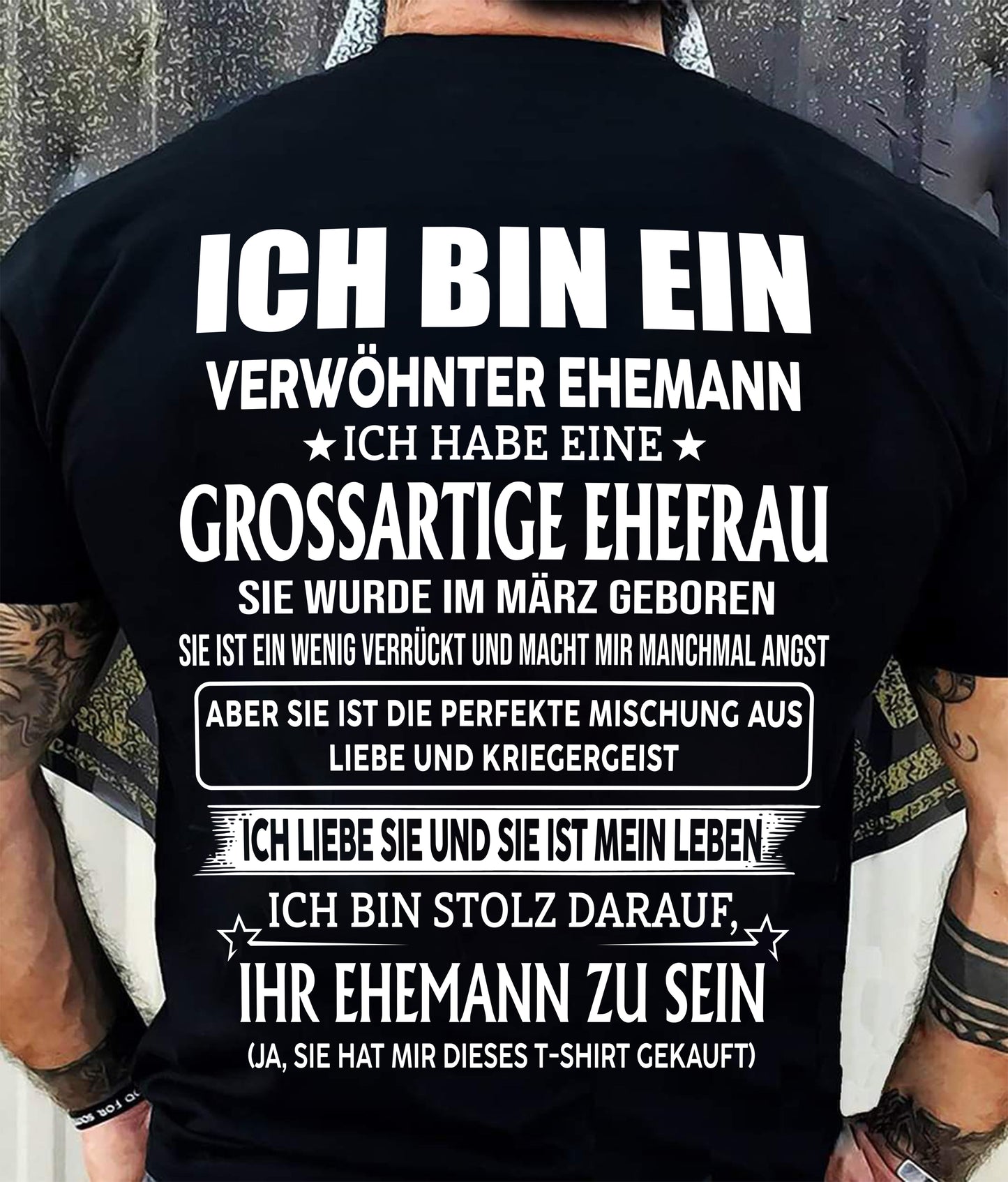 MÄRZ – FANTASTISCHE FRAU – PERFEKTES GESCHENK FÜR IHREN EHEMANN – DE - NINA03 (SKU2605-295-03)