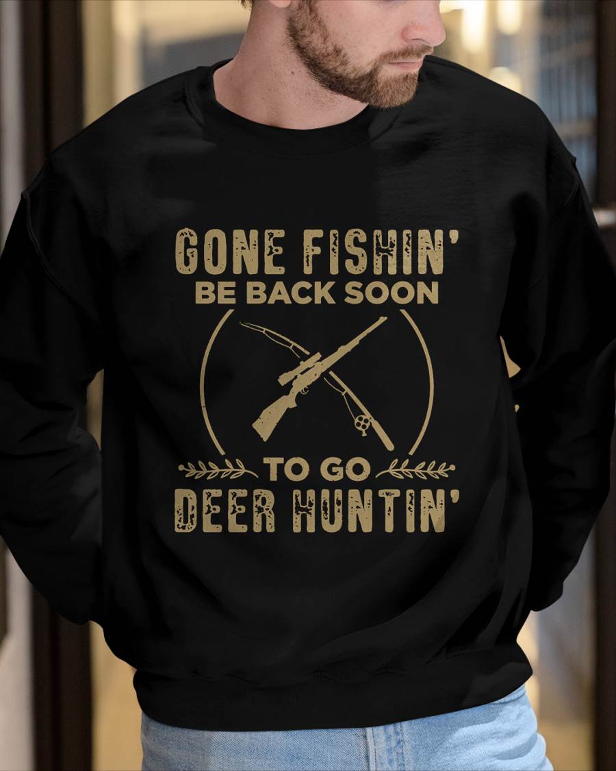 Funny Hunting Fishing Graphic for Hunters - T-Shirt