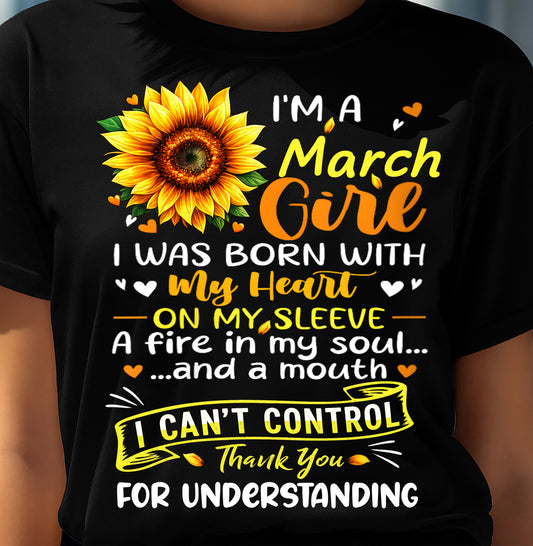MARCH - I WAS BORN WITH MY HEART ON MY SLEEVE - FMA - NINA03 (SKU2605-28-03)