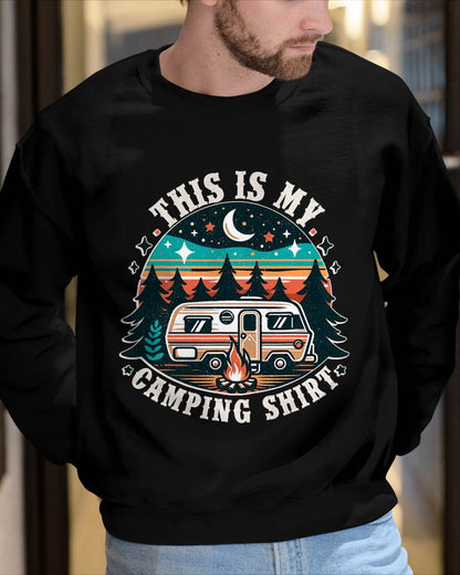 Funny Camper Hiking Nature Shirt This is My Camping Shirt T-Shirt