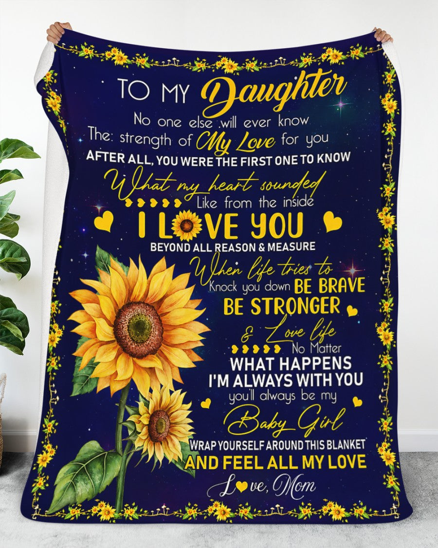 Special Gift For Your Daughter Blanket - From Mom (SKU2607-87)