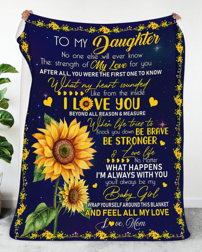Special Gift For Your Daughter Blanket - From Mom (SKU2607-87)