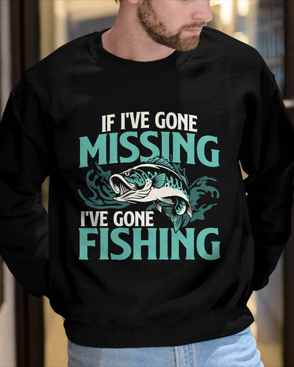 If I've Gone Missing I've Gone Fishing - Fish Angling T-Shirt
