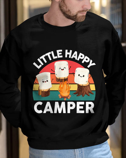 Happy Marshmallow Camper-Shirt Toddler Cute Camping T-Shirt