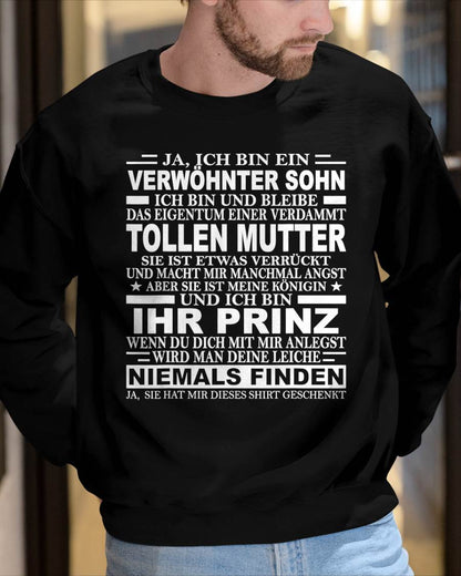 JA, ICH BIN EIN VERWÖHNTER SOHN – Das perfekte Geschenk für deinen Sohn (SKU2610-96)