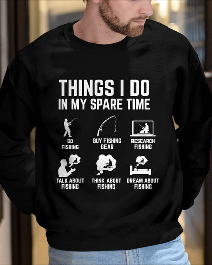Things I Do in My Spare Time Funny Fishing T-Shirt