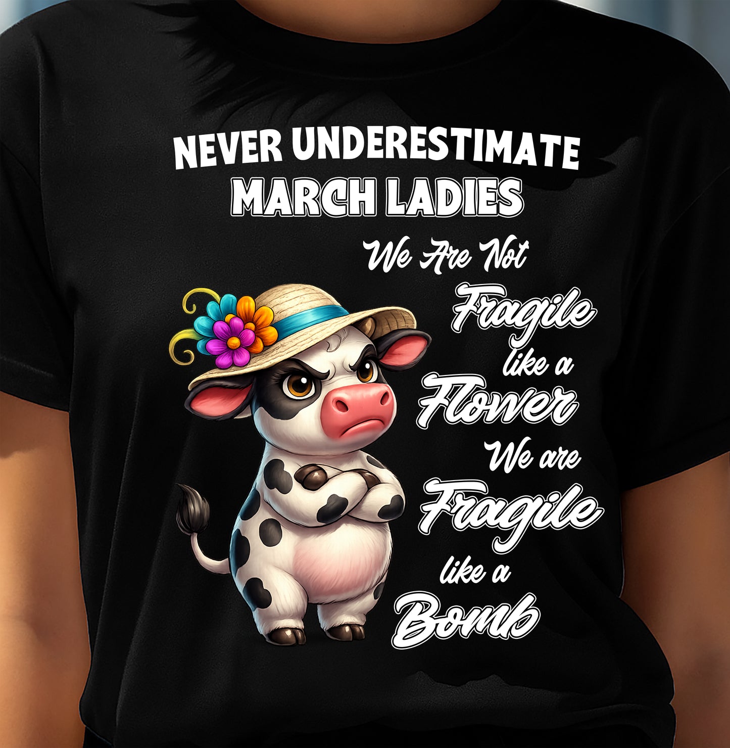 MARCH - WE ARE NOT FRAGILE LIKE A FLOWER WE ARE FRAGILE LIKE A BOMB - FMA - NINA03 (SKU2605-18-03)