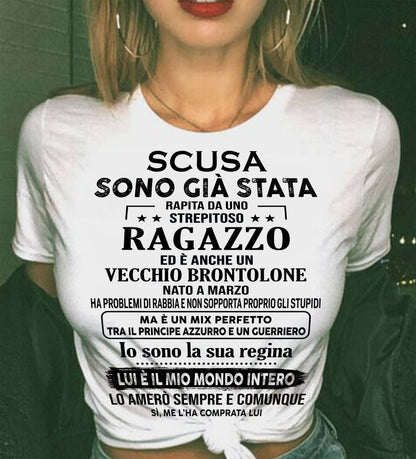 Fantastico fidanzato nato a Marzo - Regalo speciale per la tua ragazza- ITA/NINA03 (SKU2605-187-03)