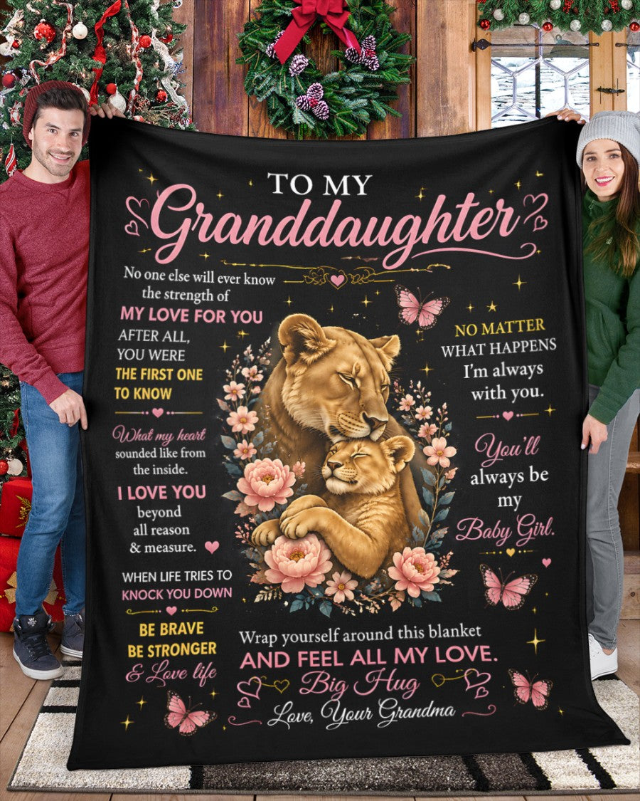 Special Gift For Your Granddaughter Blanket - From Grandma (SKU2608-122)