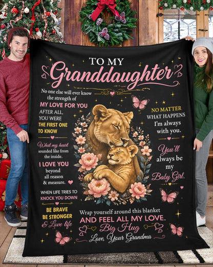 Special Gift For Your Granddaughter Blanket - From Grandma (SKU2608-122)